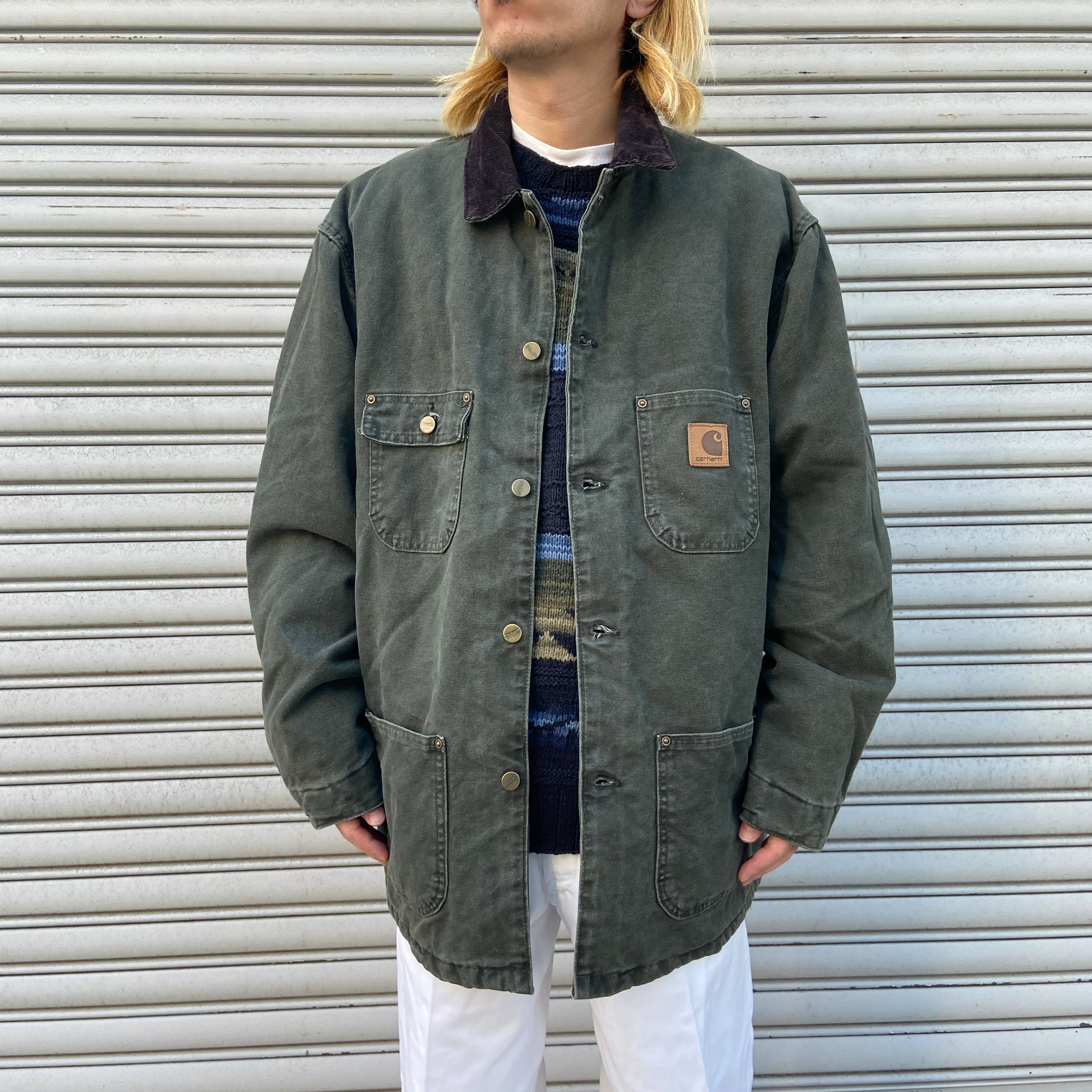 【Carhartt】カーハート ブラックミシガンチョアコート ダック地ジャケット