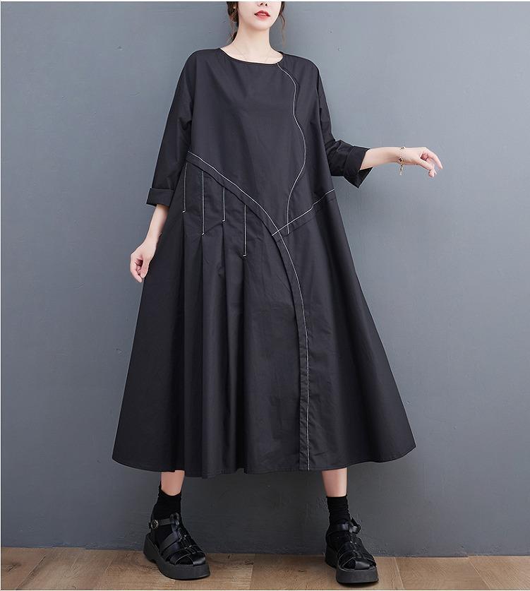 大きいサイズ レディース ロング ワンピース ゆったり 春 秋冬 新品