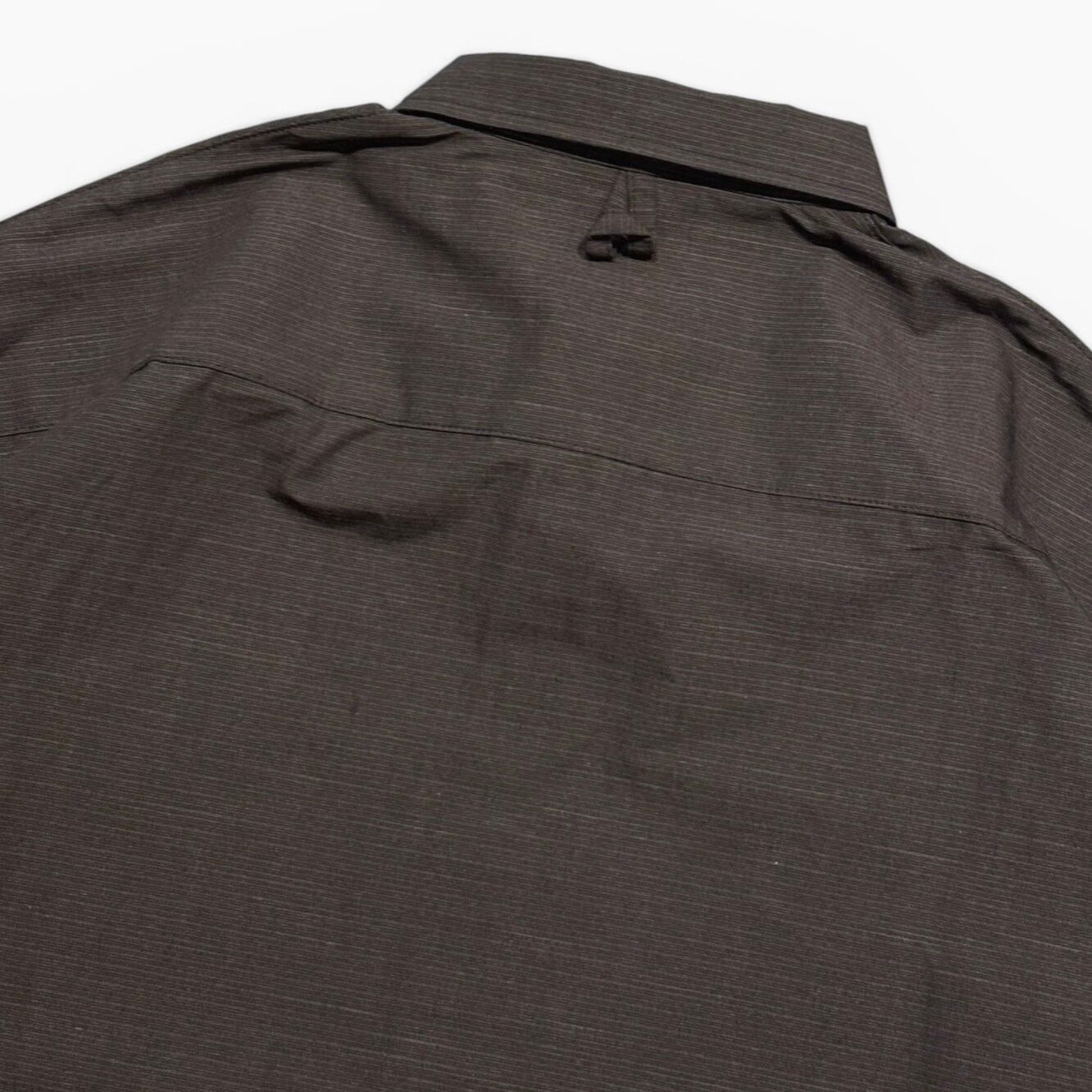 NOROLL HWR N.WEATHER SHIRT - DARKEST BROWN / ノーロール ウール