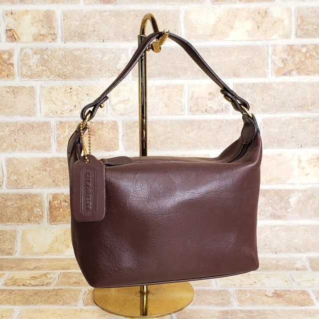 オールドコーチ ☆ レザー ハンドル付き ポーチ ミニ ハンドバッグ  