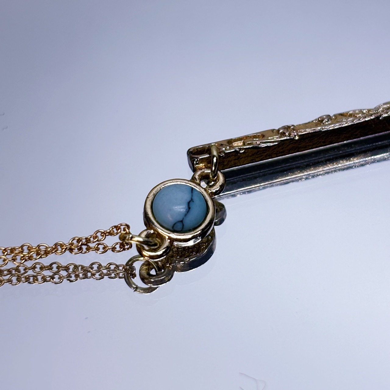 カレイキニネックレス(Blue/Gold)