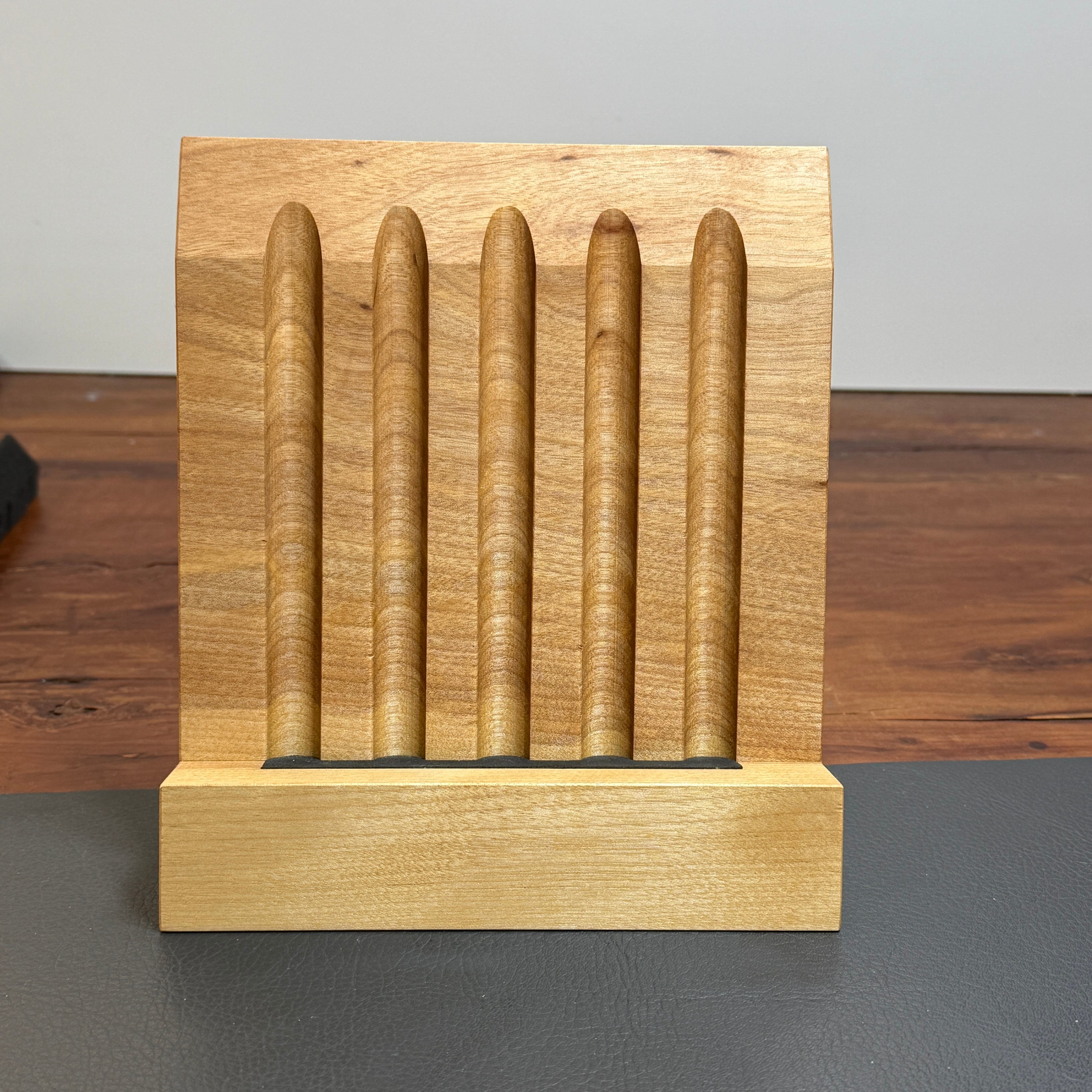 5花梨瘤紅白 木製シャーペン 最強低重心 極太最重量 真鍮 | handwood