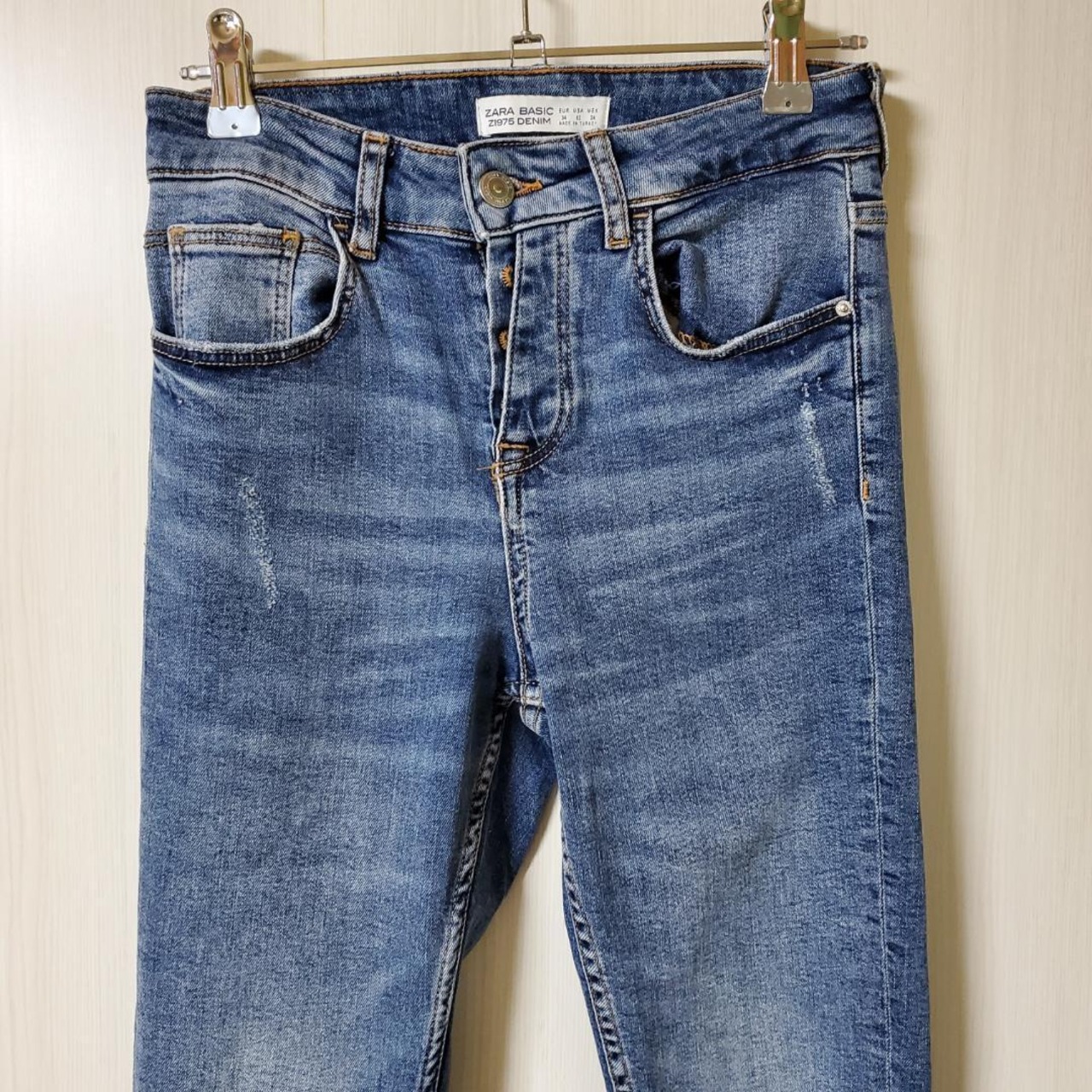 【USED】ZARA　ザラ　デニム　パンツ　カジュアル　34インチ