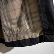 BURBERRY LONDON バーバリー ダウンライナー付き 裏チェック ナイロン ワークジャケット M/ブラック