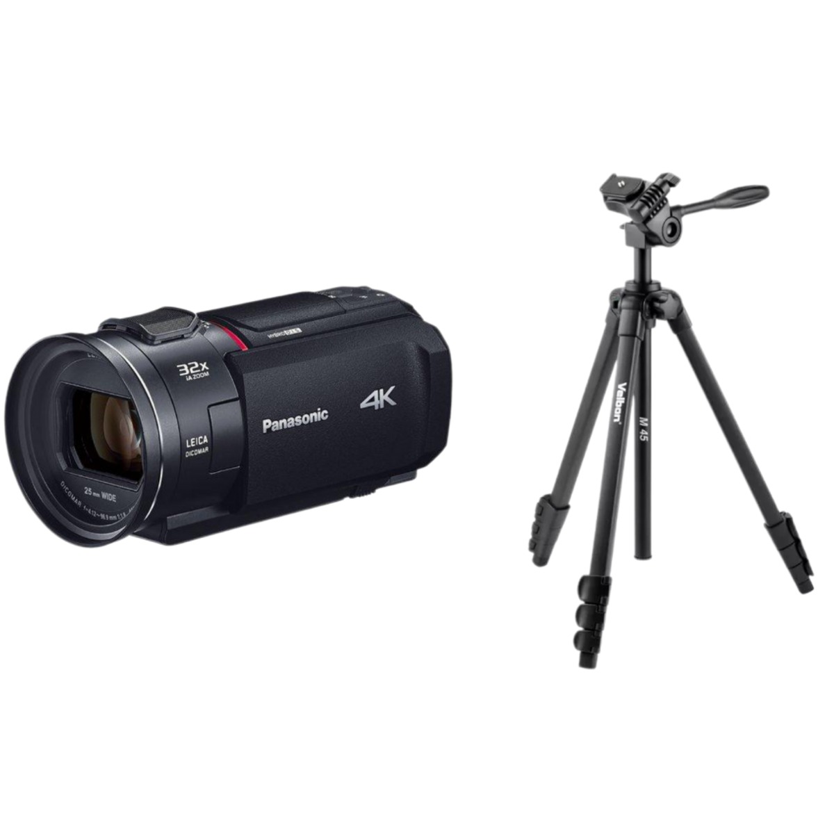 Panasonic HC-VX2M-W ビデオカメラ　三脚付き