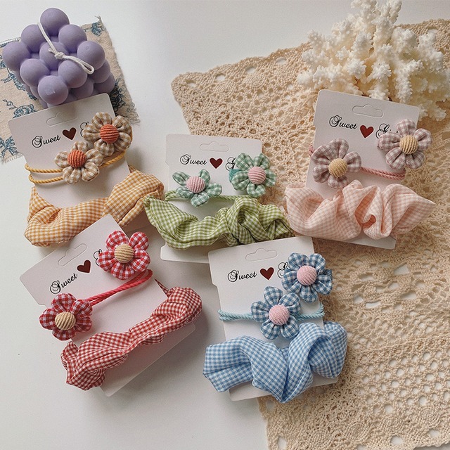 セット カラー格子柄アクセサリー ブラック・アイド・ピーズ38165641402