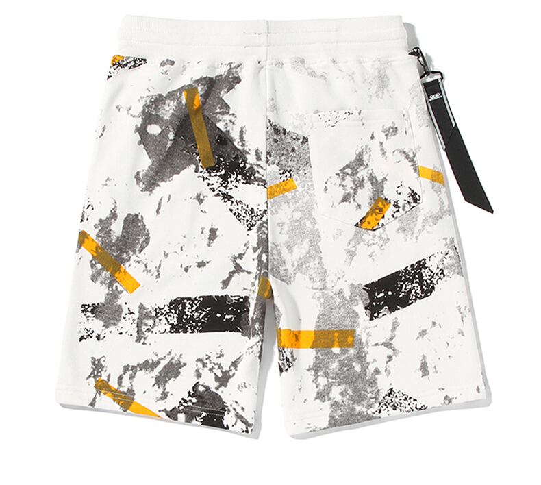 全2色 ハーフパンツ プリント カジュアル ストリート おしゃれ