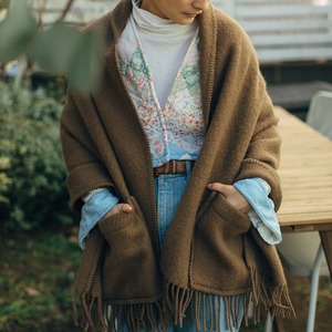 【UNI】UNI ポケットショール(mocca)  Lapuan Kankurit(ラプアン カンクリ）