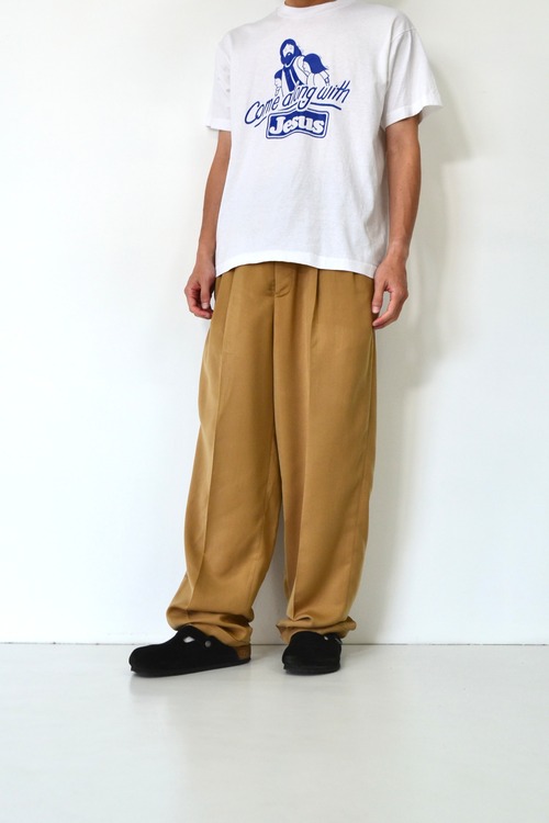 90s EURO 2tuck poly slacks