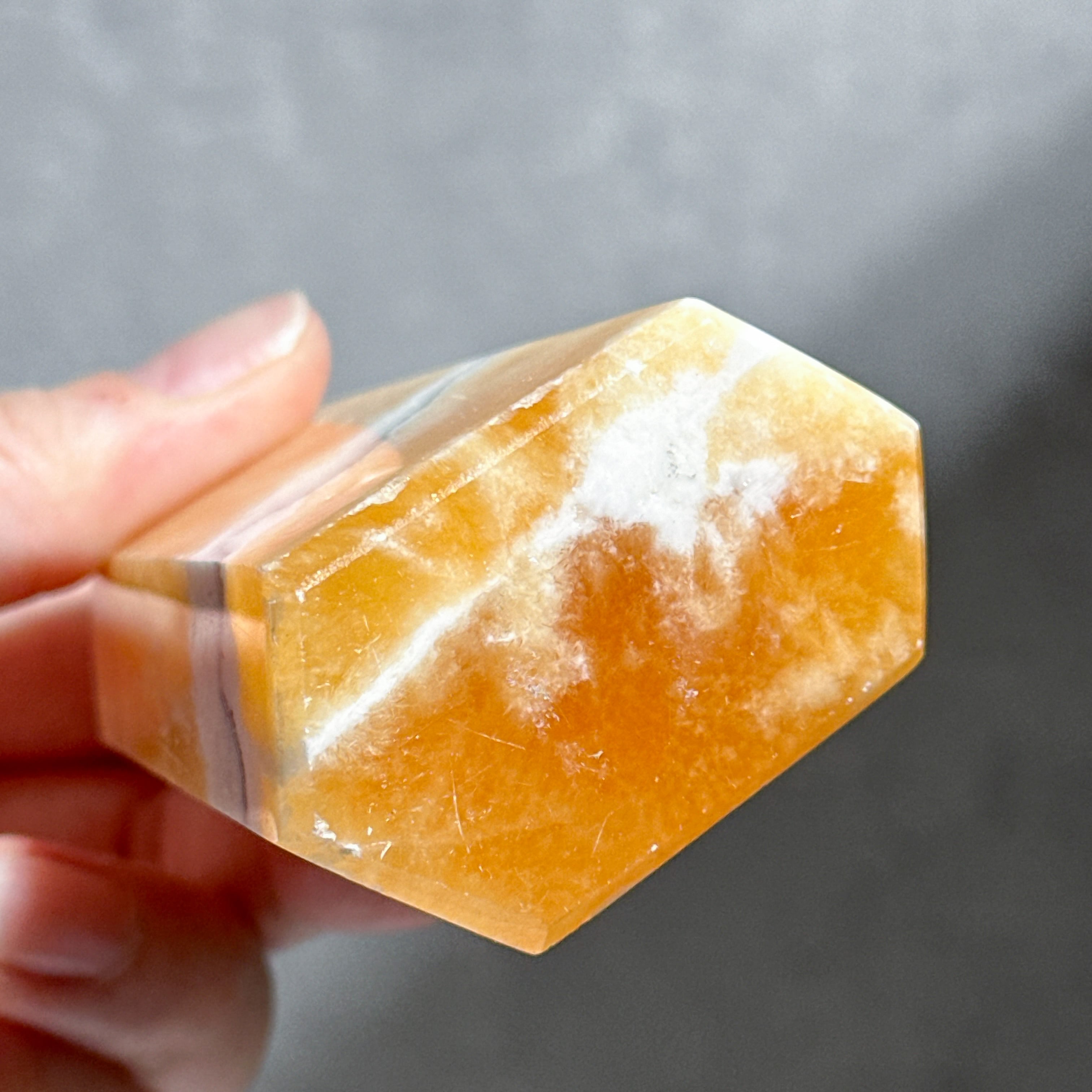 オレンジカルサイト タワー型52◇ Orange Calcite ◇天然石・鉱物