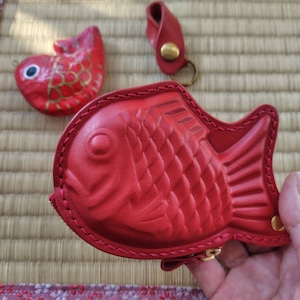 まことにめでたい！レザーたい焼き（栃木レザー/All Red）