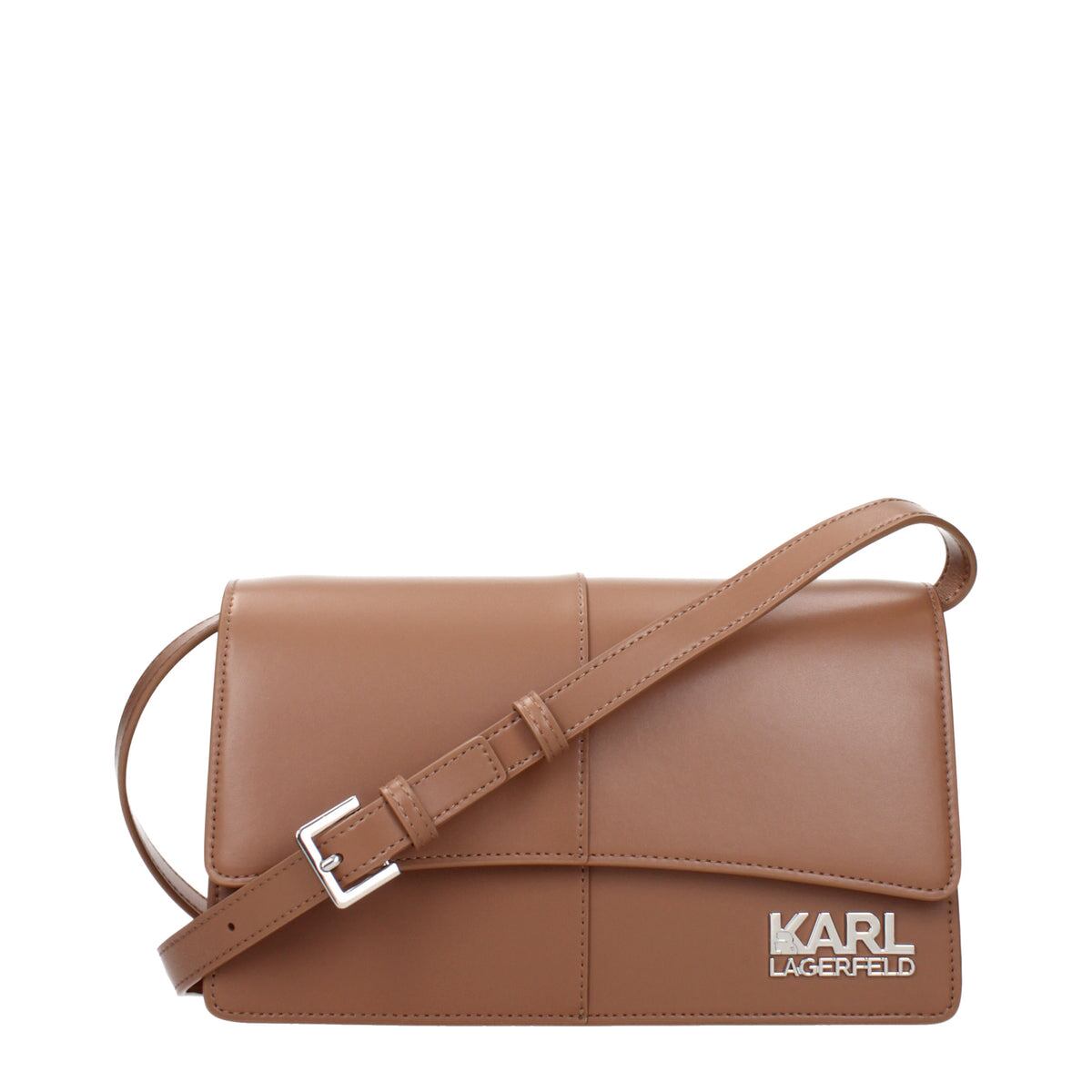 KARL LAGERFELD カールラガーフェルド レディース クロスボディバッグ ポリウレタン ブラウン