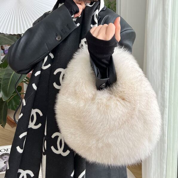 高級リアルファー ハンドバッグ クラッチ 秋冬 レディース ファー  