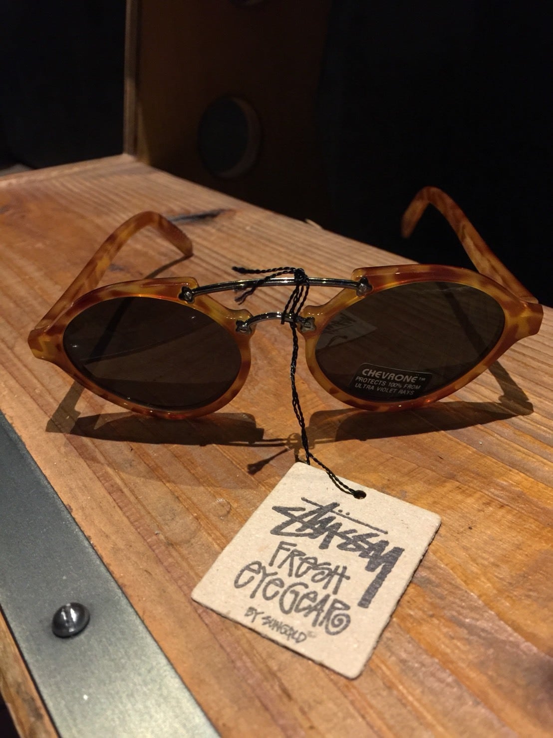 OLD STUSSY SUNGLASS / DEADSTOCK ベッコウ, BLACK