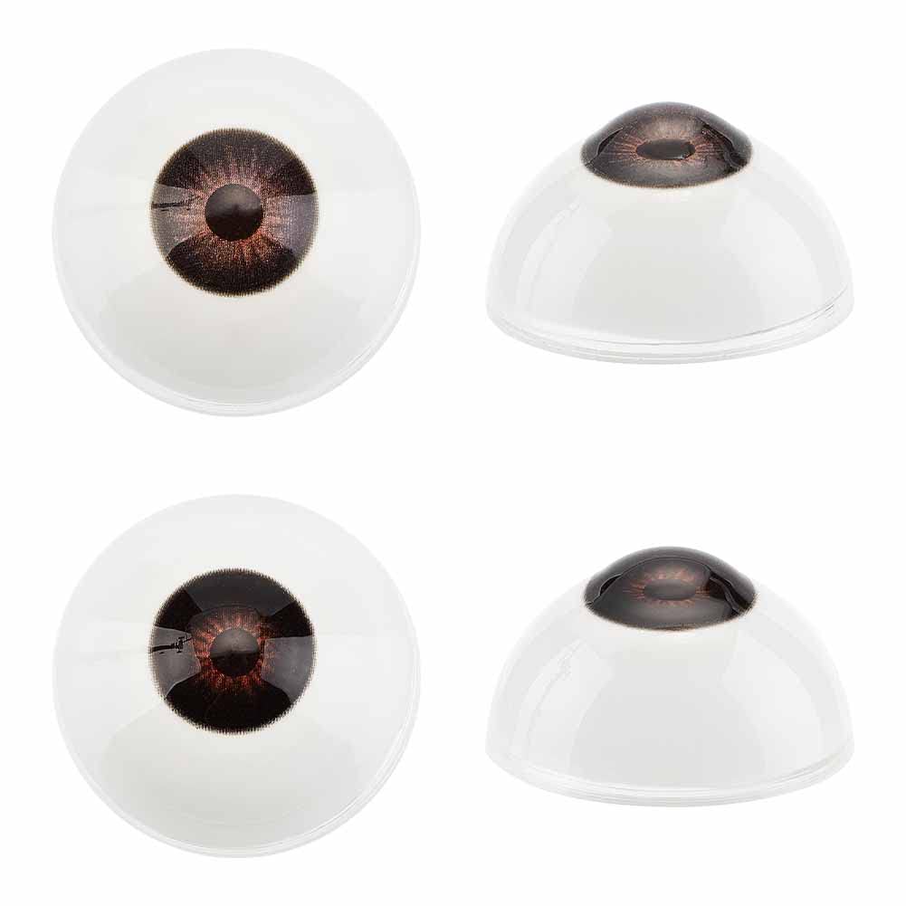 【特価処分】PH PandaHall ドール目 32mm ドールメイキング 4個セット 人形目 半円立体 ぬいぐるみ目 ラスチックアイ 人形 目玉 ハンドメイド 粘土細工 クラフト 手芸パーツ 手作り 材料