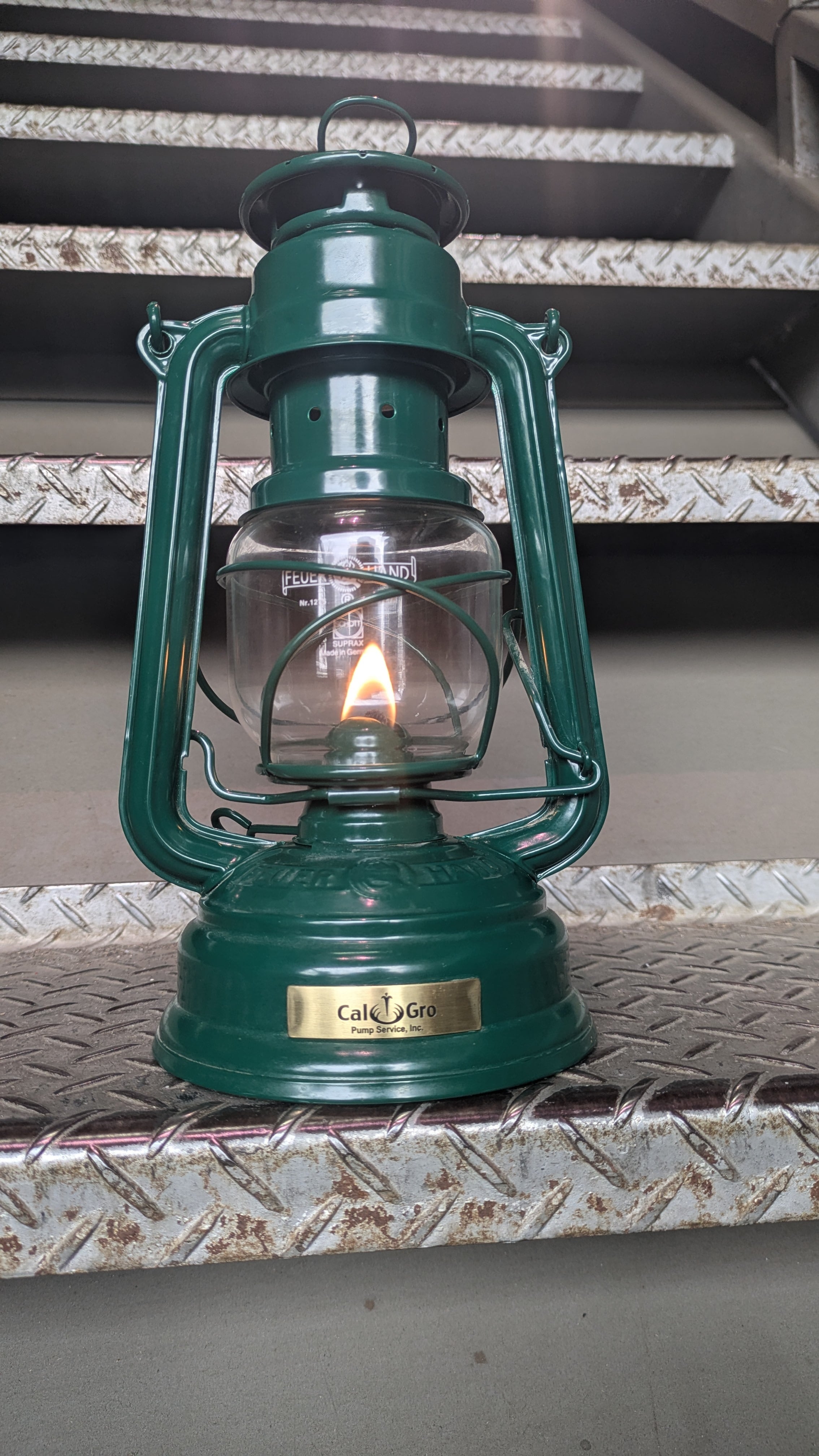 Vintage FeuerHand 276 Lantern Lamp W.Germany Green ビンテージ