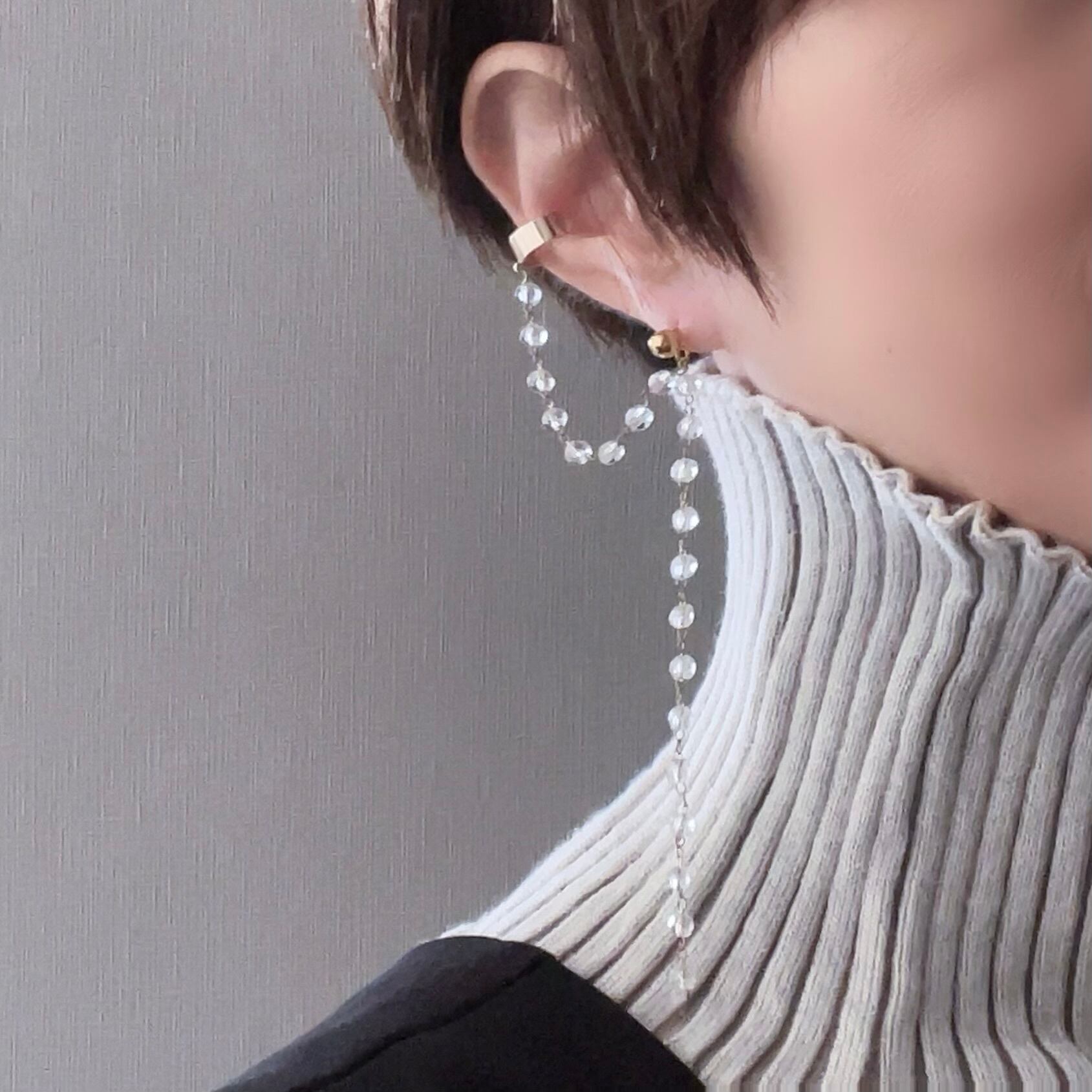 オーダーD:ハンドメイド品イヤーカフクリア4種1点→699円