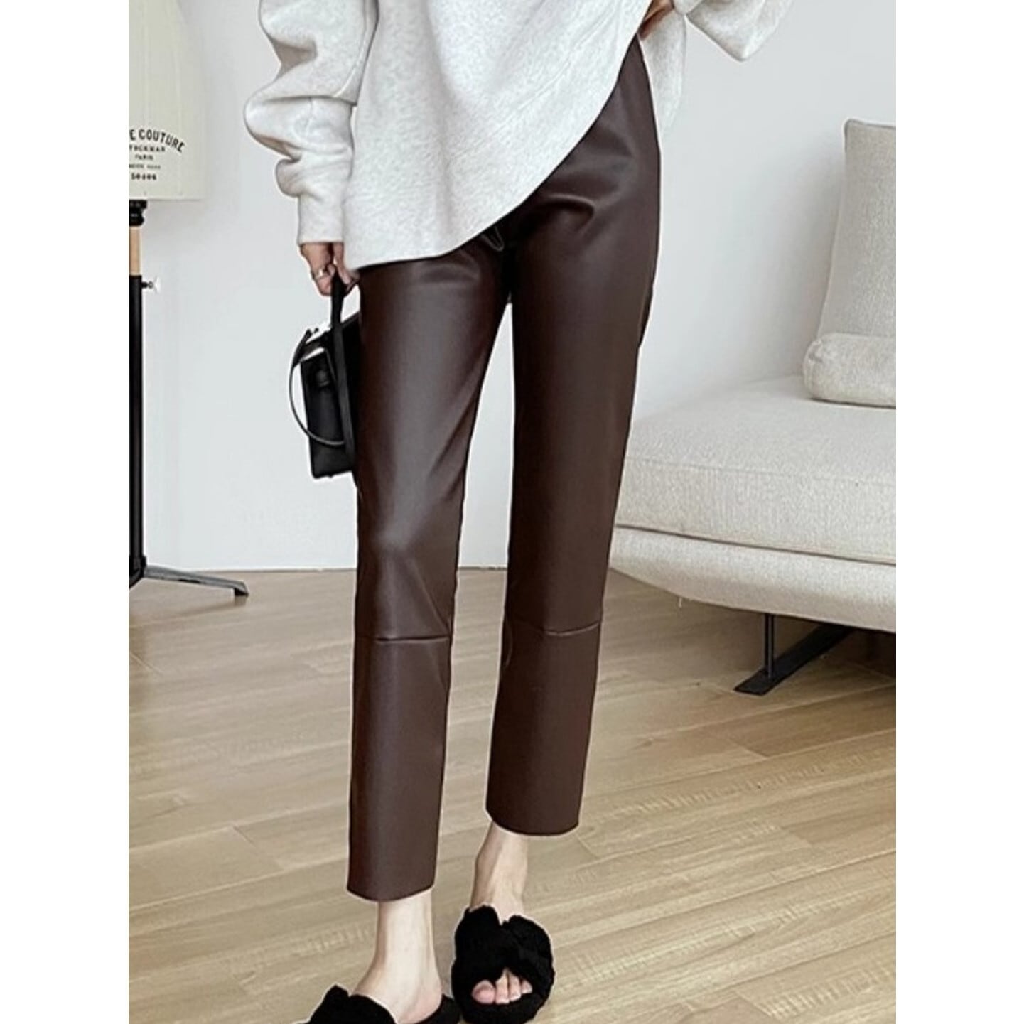 フェイクレザーパンツ 2color RA3010