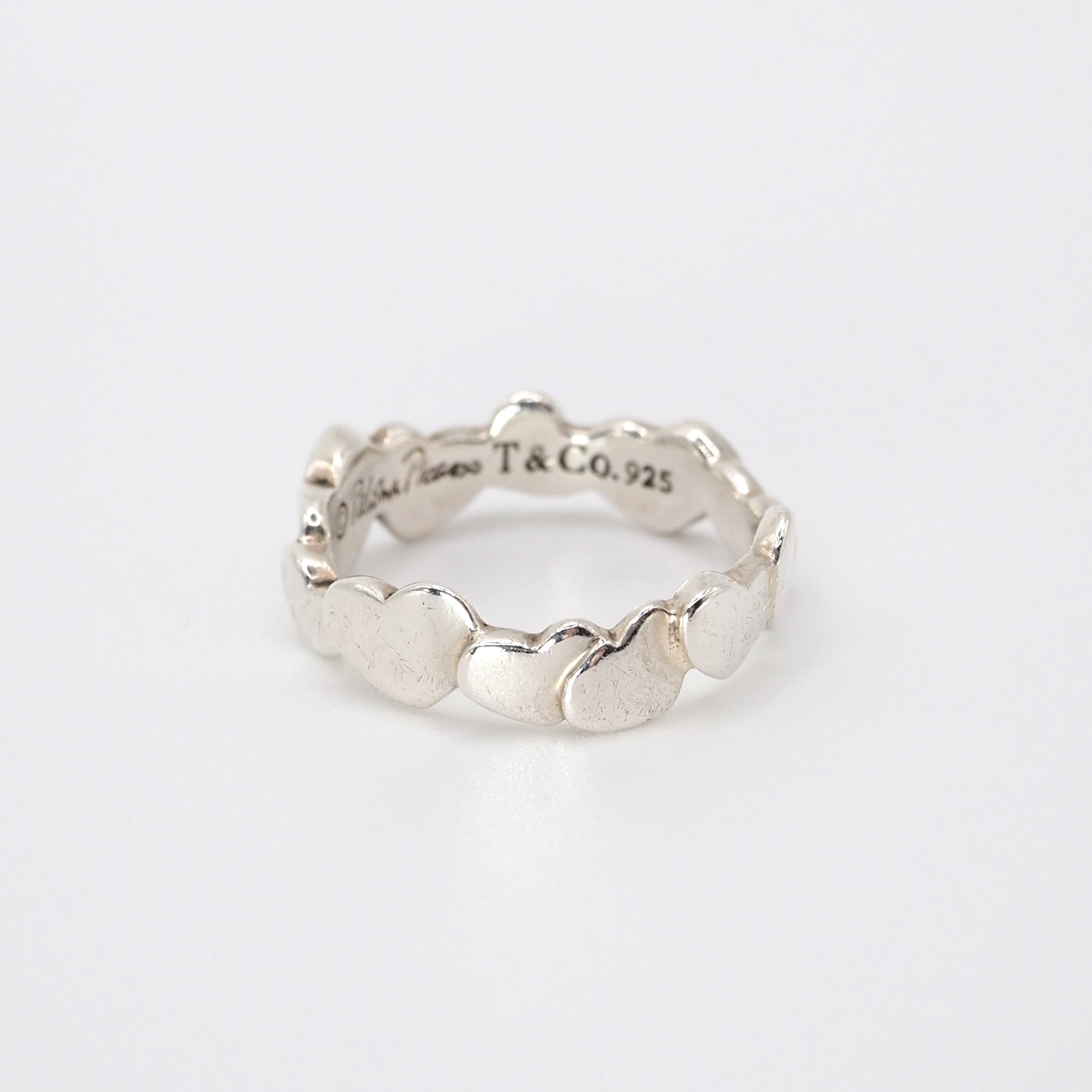 Tiffany&Co. 約11号 モダンハート リング シルバー925 ティファニー