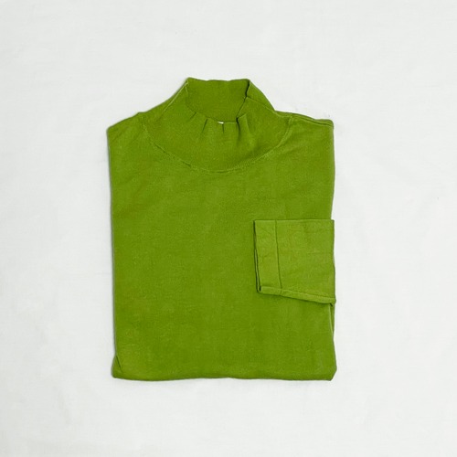 Vintage Cotton/Modal  Knit  Mockneck Top Made In Portugal