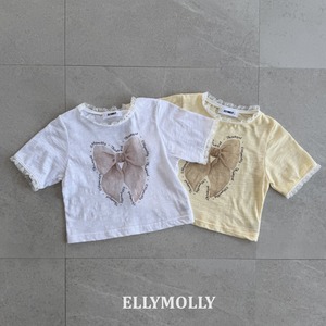 【予約】ellymolly Slab ribbon T