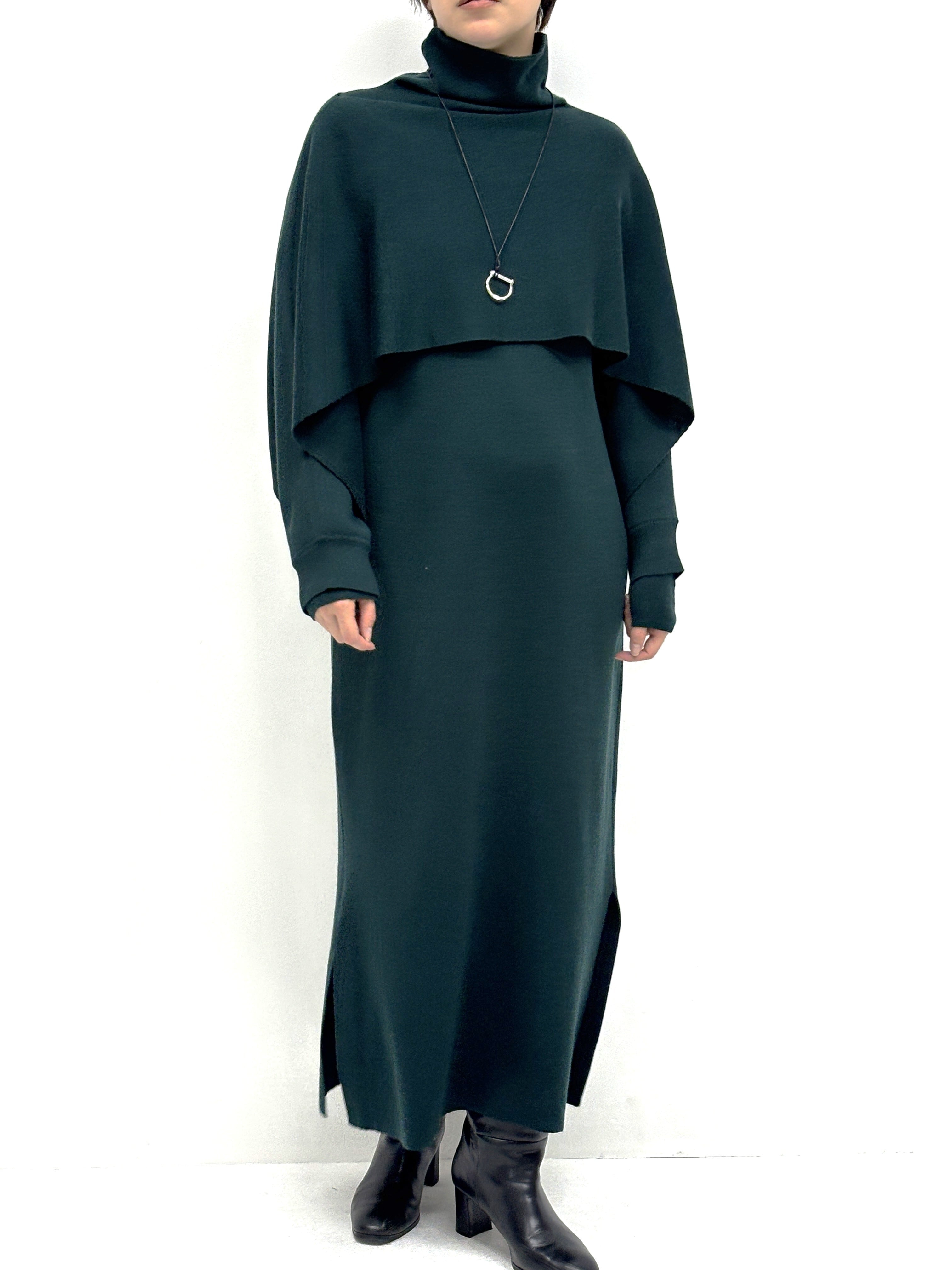 VICTORYニットワンピース(グリーン)着丈図る