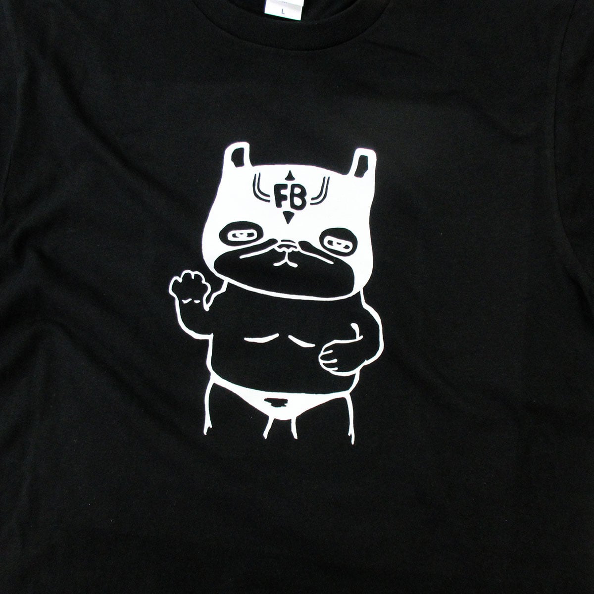ルチャリブレ フレブル Tシャツ dog46 プロレス Lucha Libre フレンチブルドッグ おもしろ tシャツ フレブル 犬 ゆるい イラスト