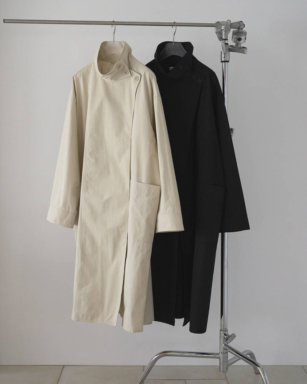 anuke】Standcollar Long Coat | LASHIC