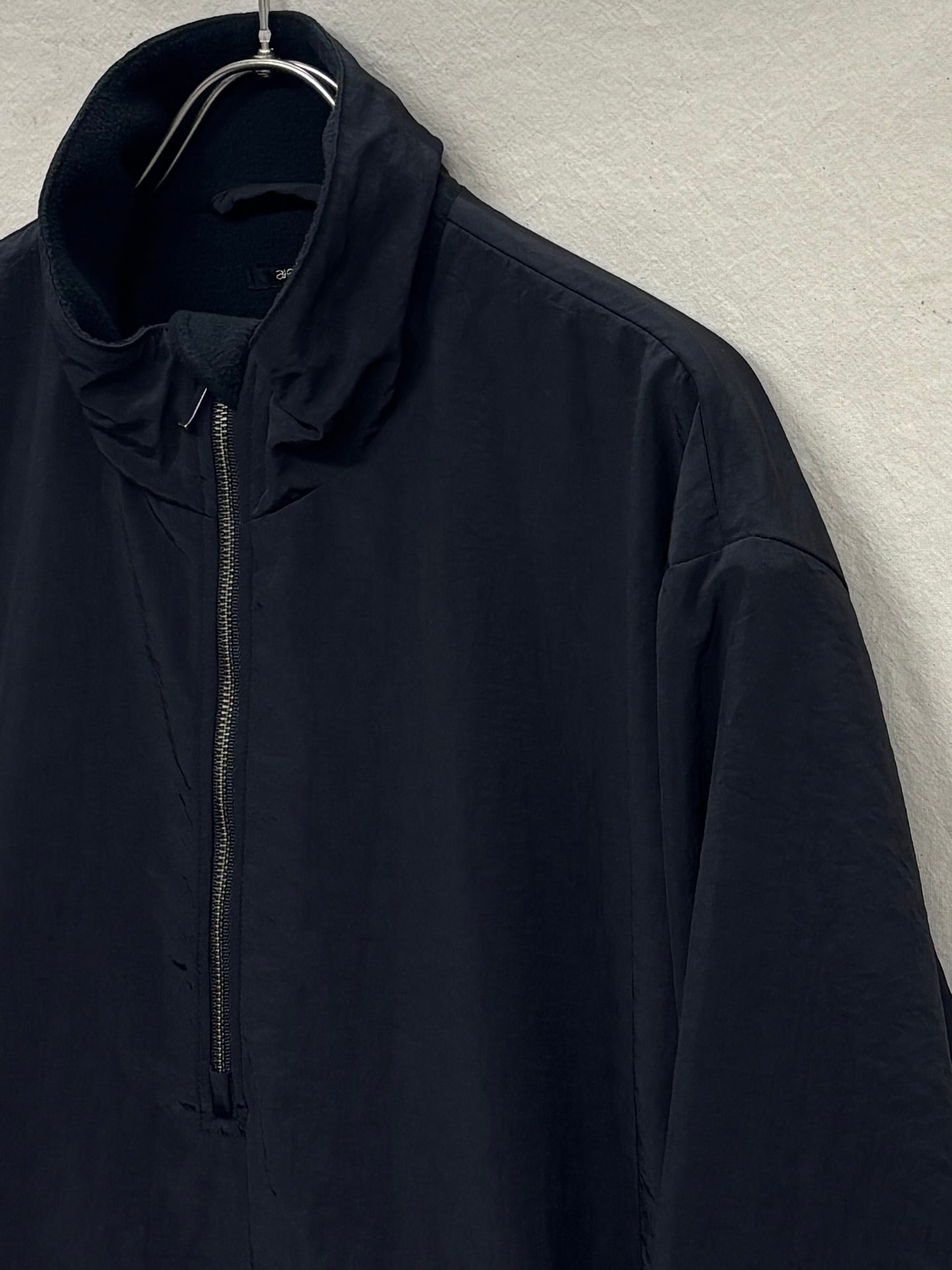 awasa / nylon silk PCS pullover jacket (BLACK) | THE MODERN AGE