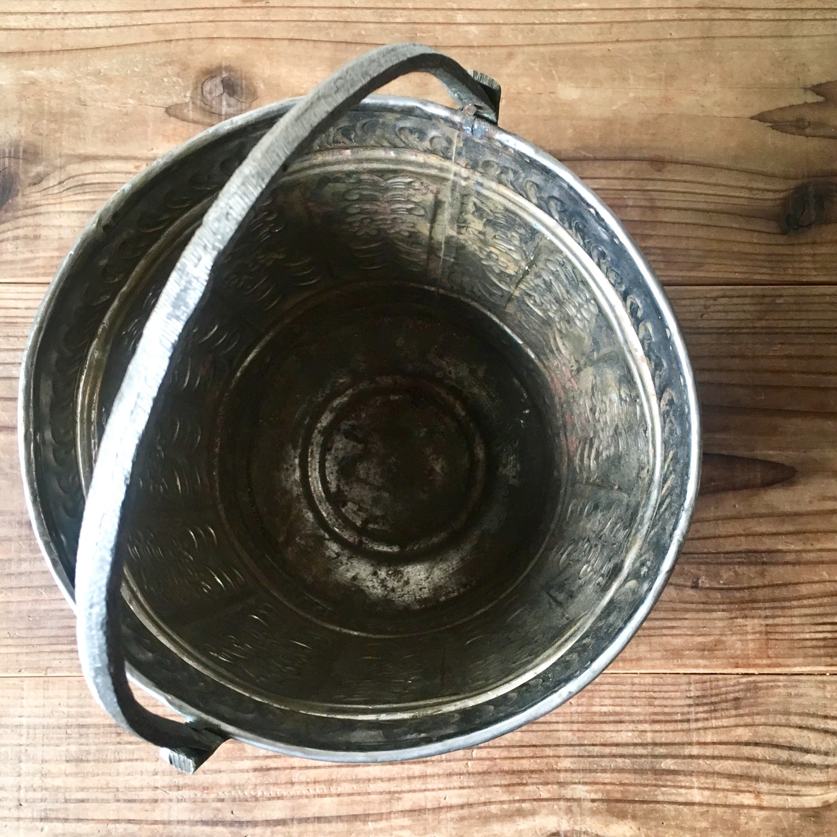 モロッコの古いハマムバケツ M | モロッコの暮らしと手しごと