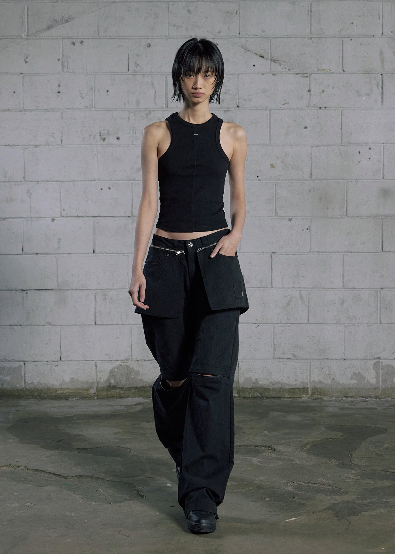 BOHEMIAN SEOUL タンクトップ ブラック 黒 ボヘミアンソウル 韓国