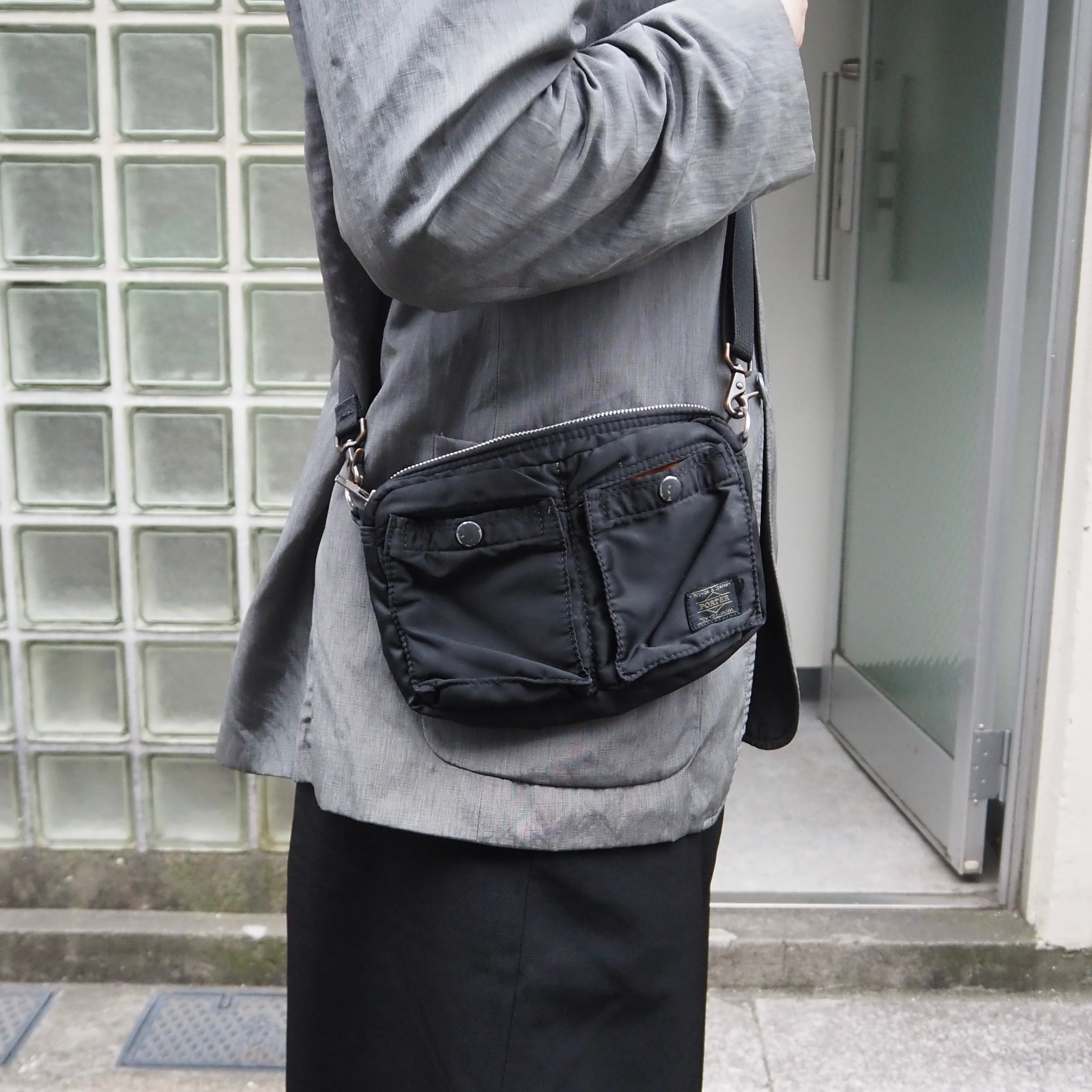 PORTER TANKER SHOULDER bag ブラック ナイロン ポーター | 2122TOKYO