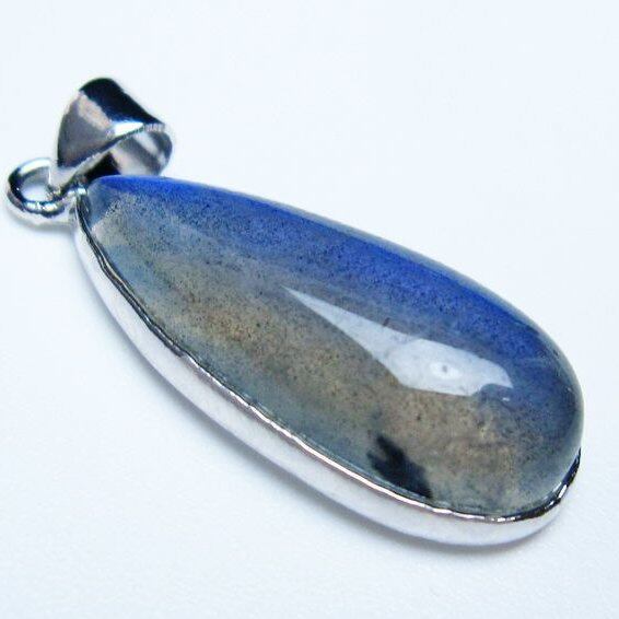 ラブラドライト ペンダント 一点物 メール便可 [M便 1/20] 112-11739