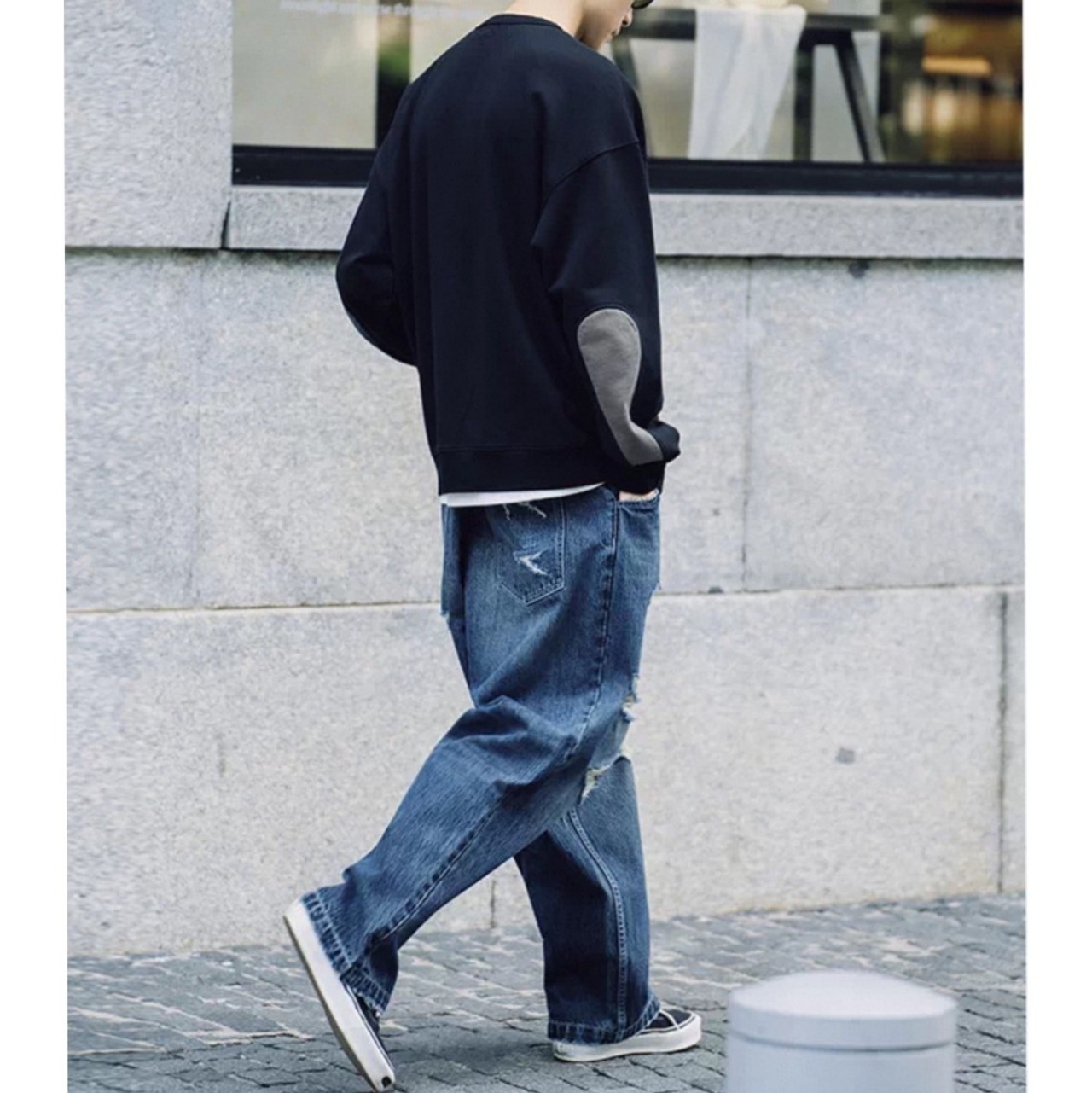Elbow patch oversized sweat 1315 - 7