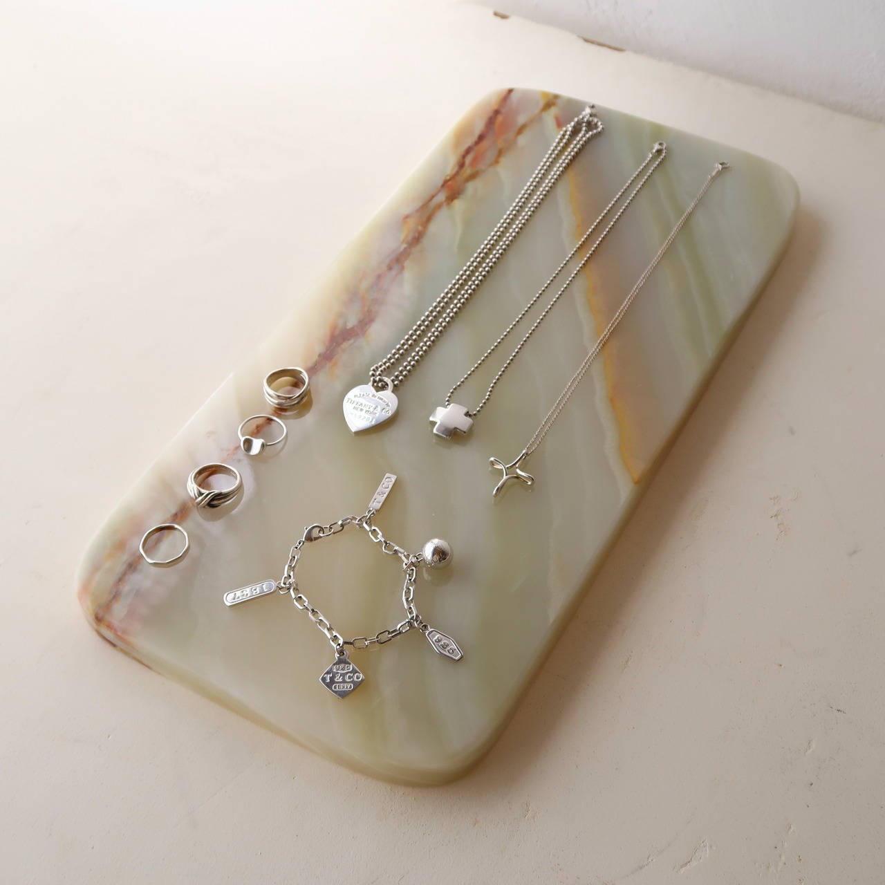 オニキスのジュエリープレート(大)