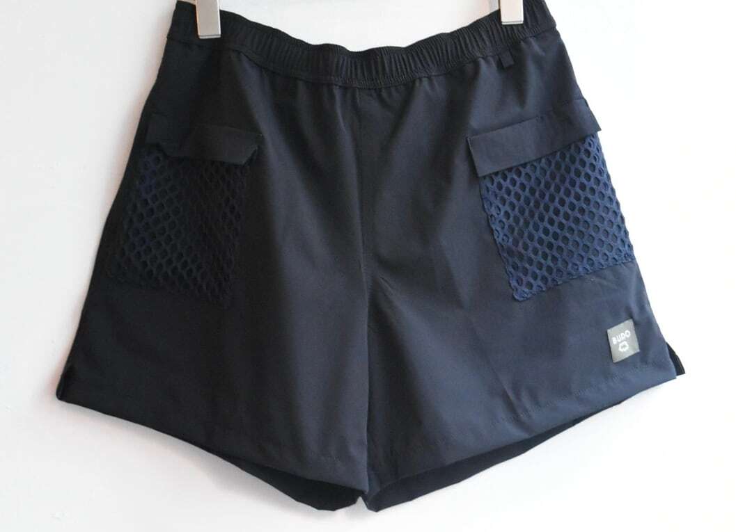 BUDO(ブドー) AIR GRID- MESH SHORTS black×navy