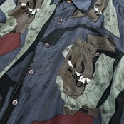 art pattern silk shirt