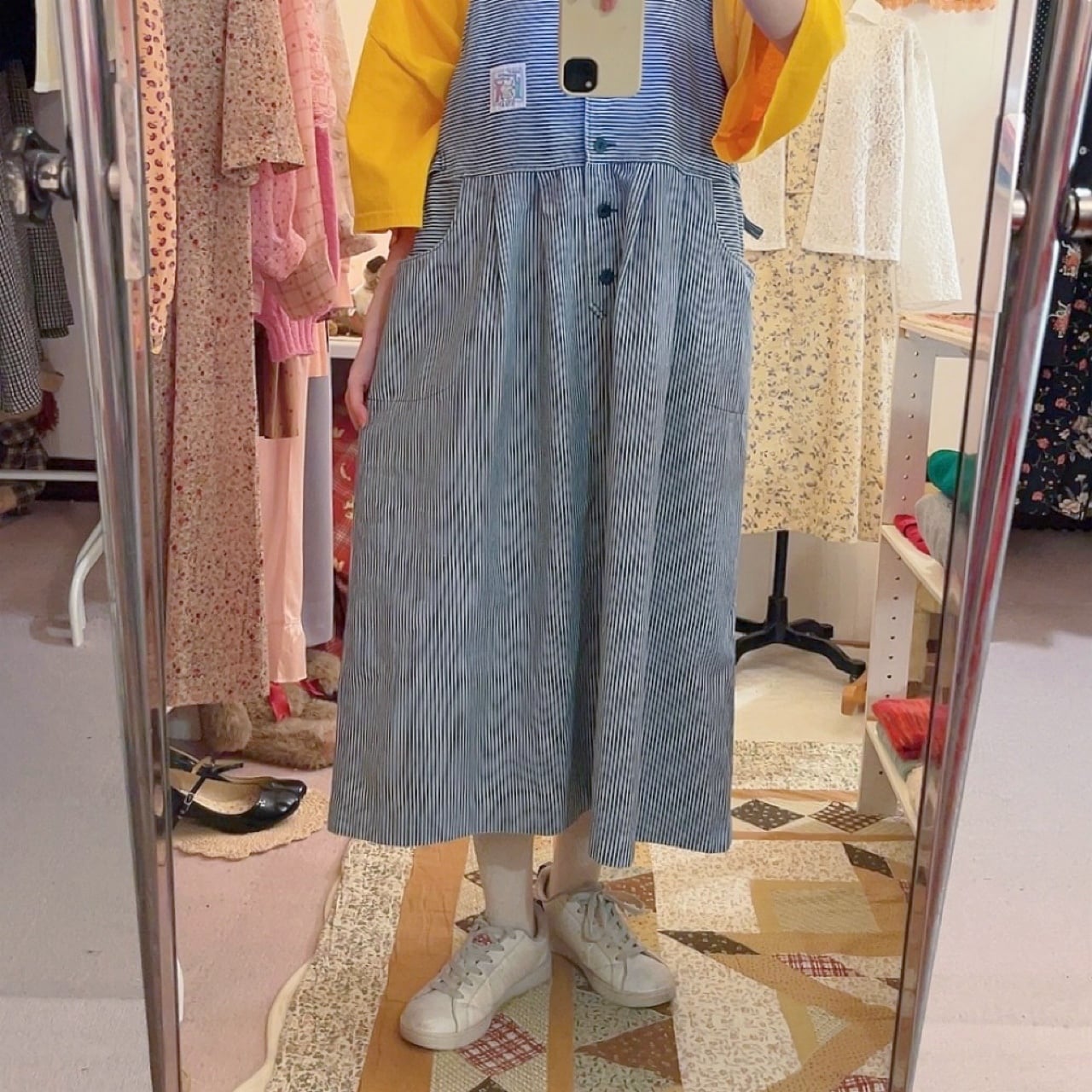hickory denim jumper skirt