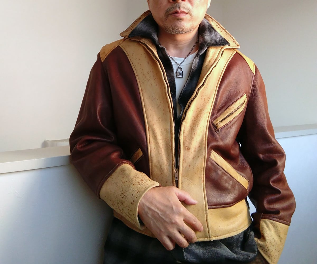 40s A.T.HENDRICKS BUCK SKIN SPORTS JACKET | SECOND TIME GLORY