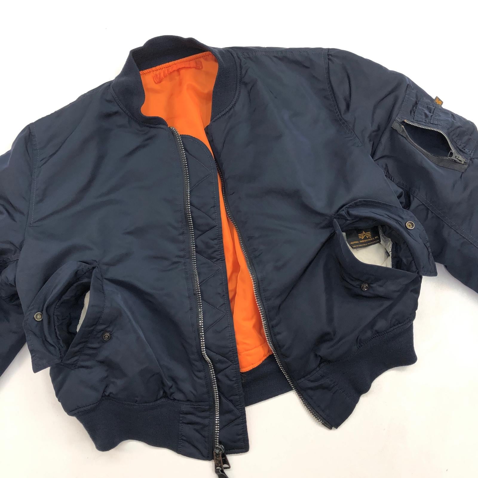 ALPHA アルファ 90- 00年代 USA製 MA-1 民間品 ミリタリー フライト