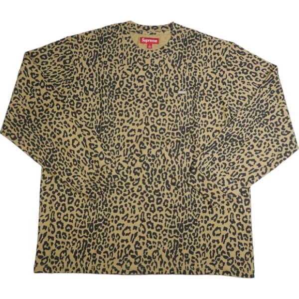 Supreme Small Box L S Tee Leopard L - トップス