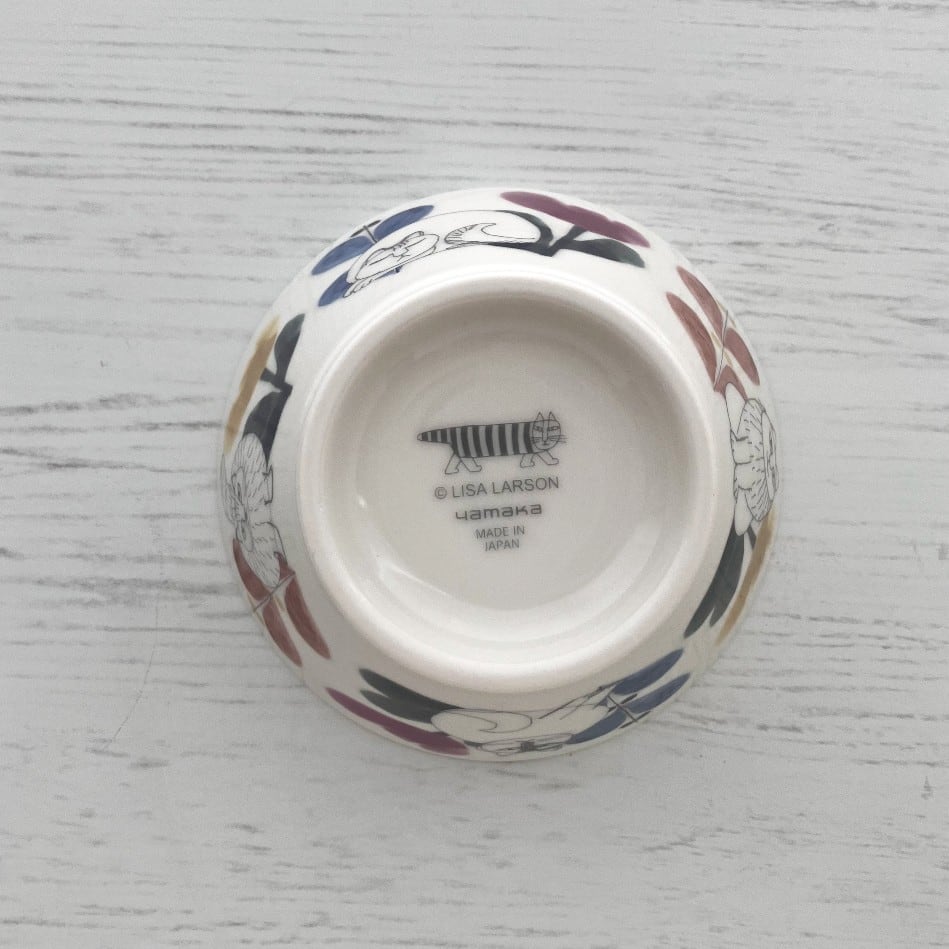 リサラーソン 茶碗 12cmサイズ フラワー 日本製 | 京都のかわいい雑貨