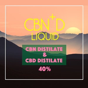 CBN+Dリキッド　CBN濃度27％/CBD濃度13%　CBNディスティレート＆CBDディスティレート製法