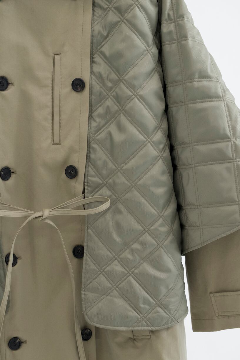 24AW】SOSHIOTSUKI LINING CAPE TRENCH COAT (BEIGE) S24AW13CT