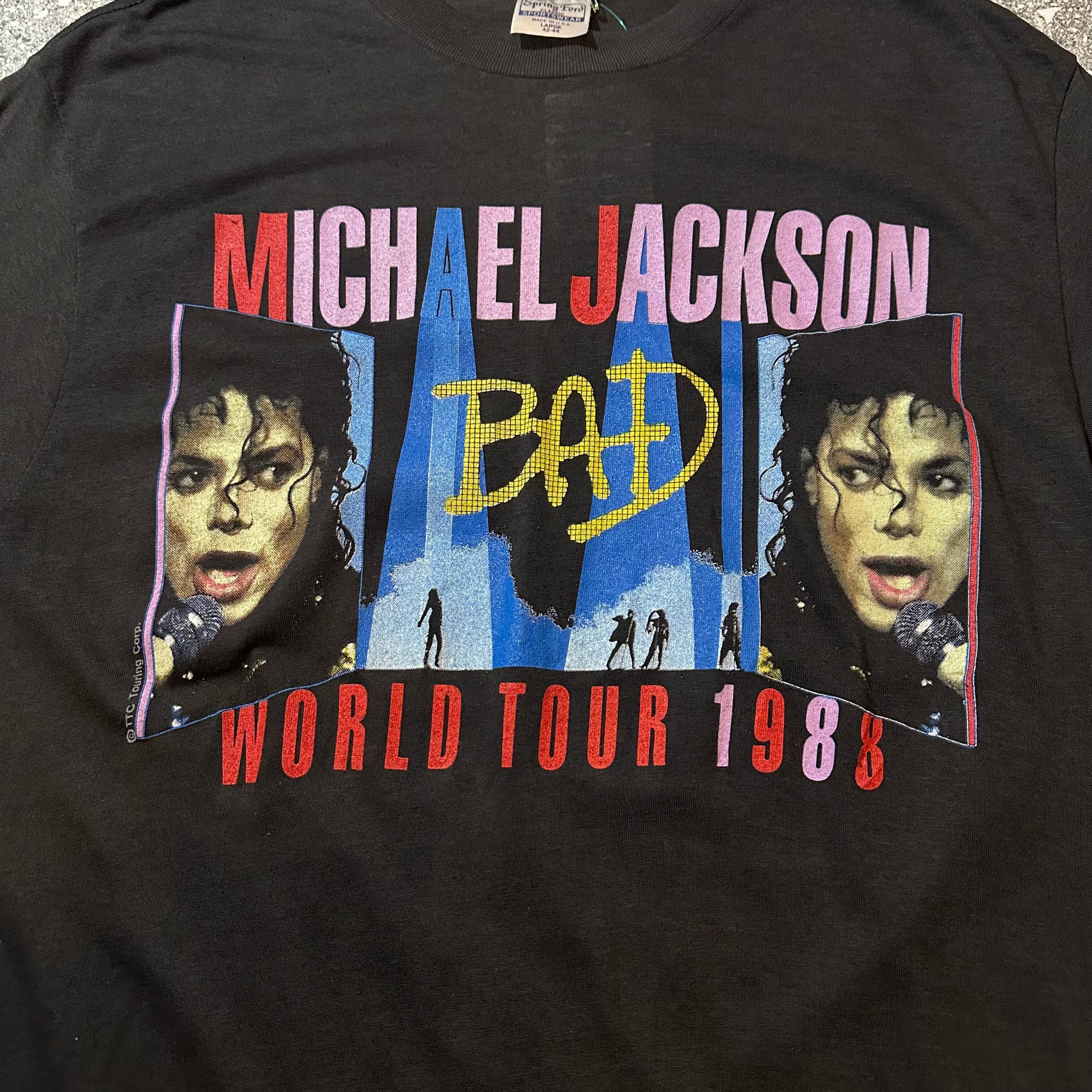 F426】80s spring ford Michael Jackson tour T-shirt / 80年代