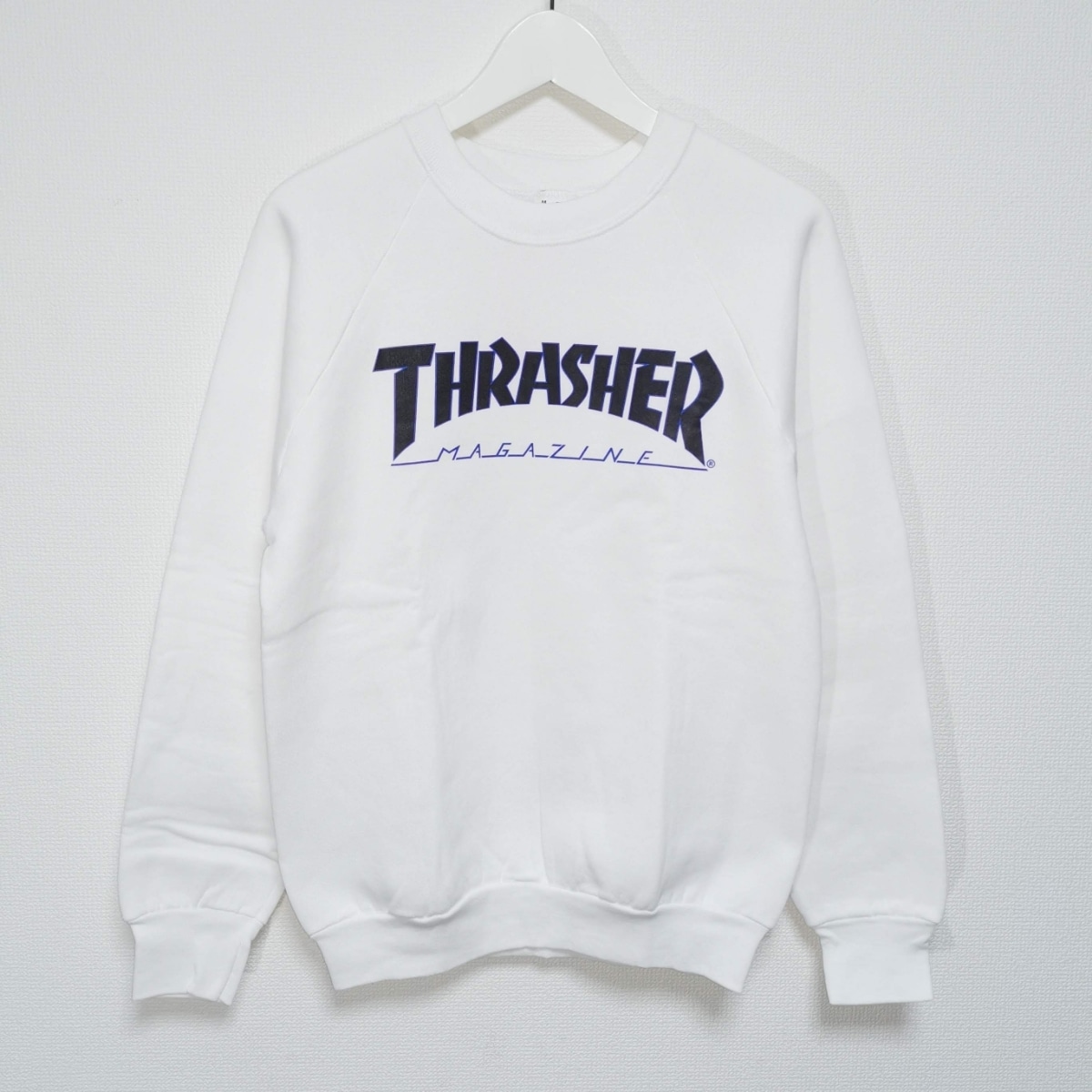 送料無料 M 80s THRASHER スウェット トレーナー FRUIT 白 USA製 