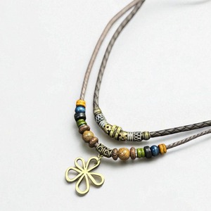 トルコ ネックレス ナバホ族 インディアン ジュエリー クローバー kn17