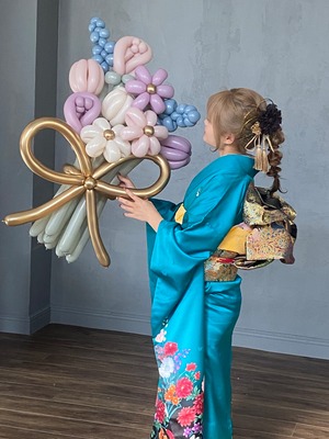 バルーンフラワー（くすみカラー10本)