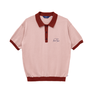 SG S/S Knit Polo Shirts(Pink)