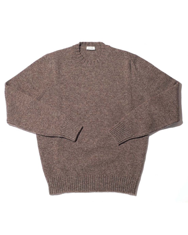DALMO CASHMERE  Lana Morettaのクルーネックニット〈Cappuccino〉